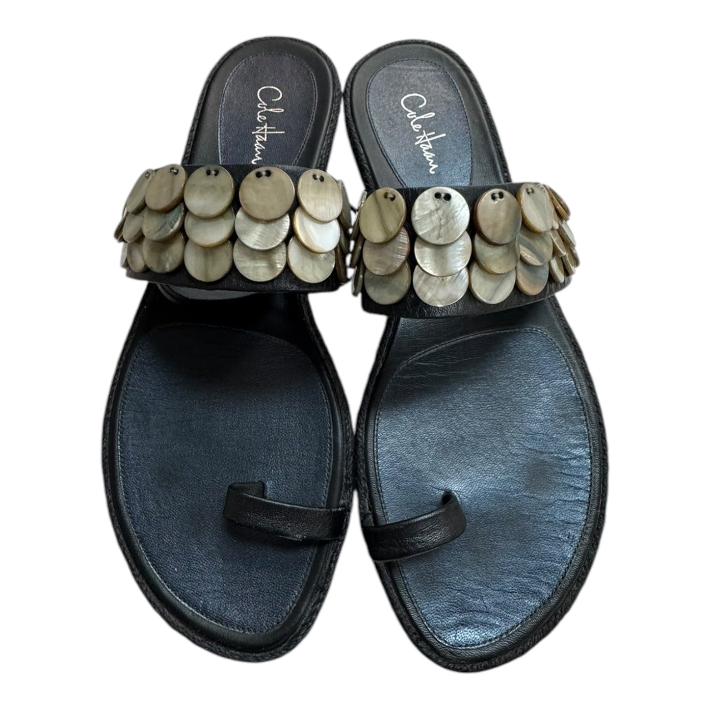 Sandals Flats By Cole-Haan In Black, Size:7