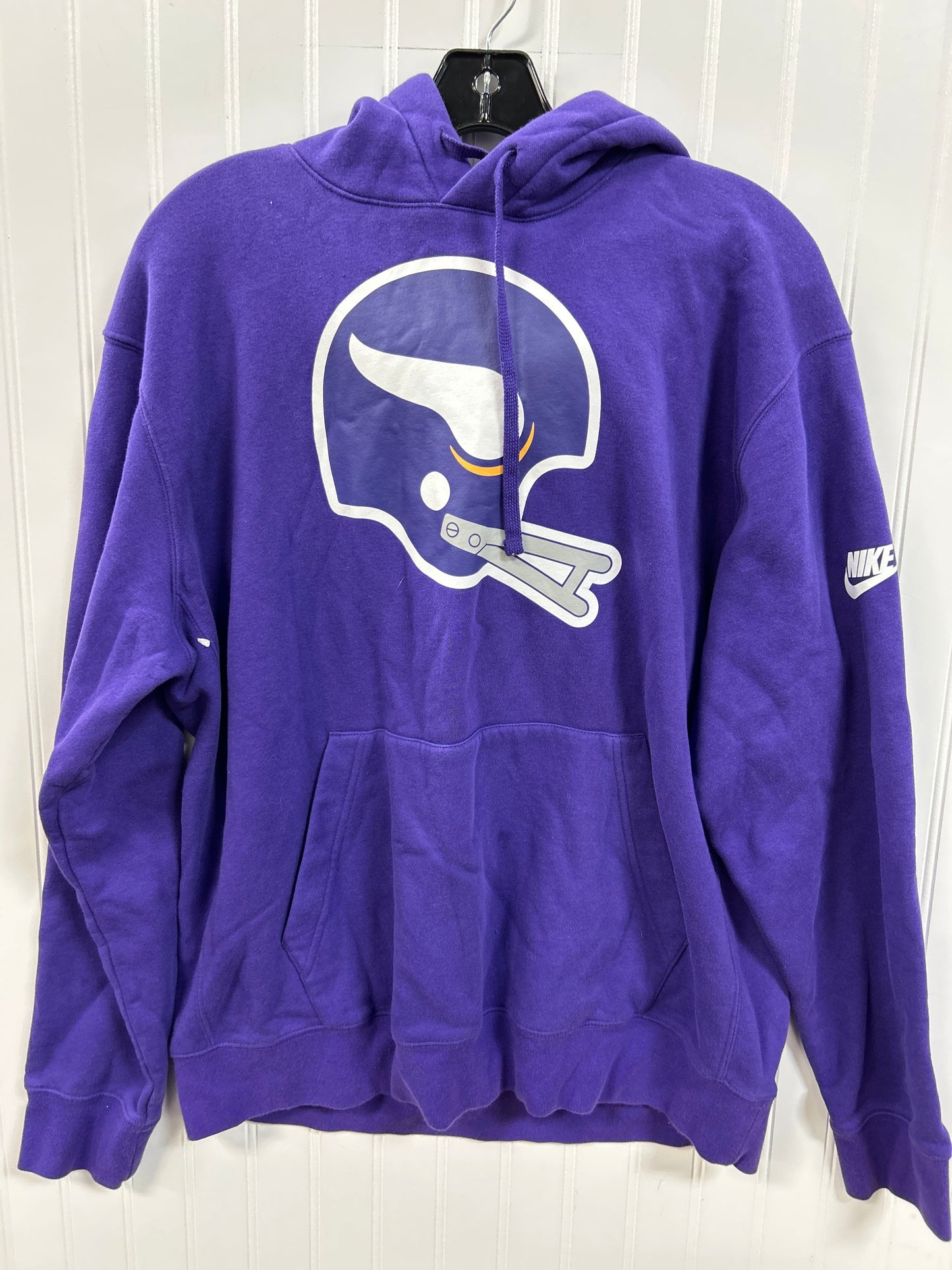 Athletic Sweatshirt Hoodie By Nike Apparel In Purple, Size:L