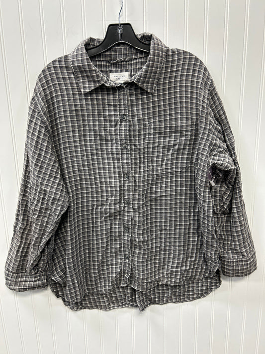 Top Ls By American Eagle In Grey, Size:M