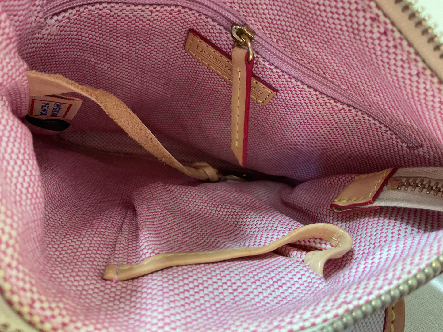 Crossbody Designer By Dooney And Bourke In Cream & Tan, Size:Small