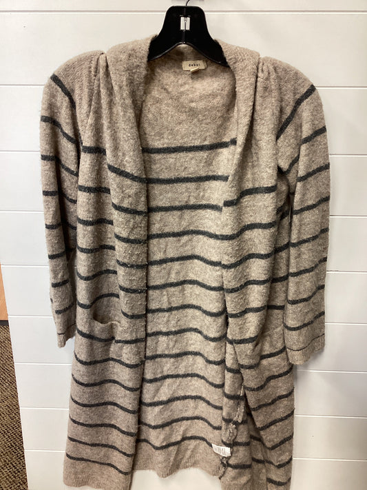 Sweater Cardigan By Debut In Brown & Grey, Size:Xs