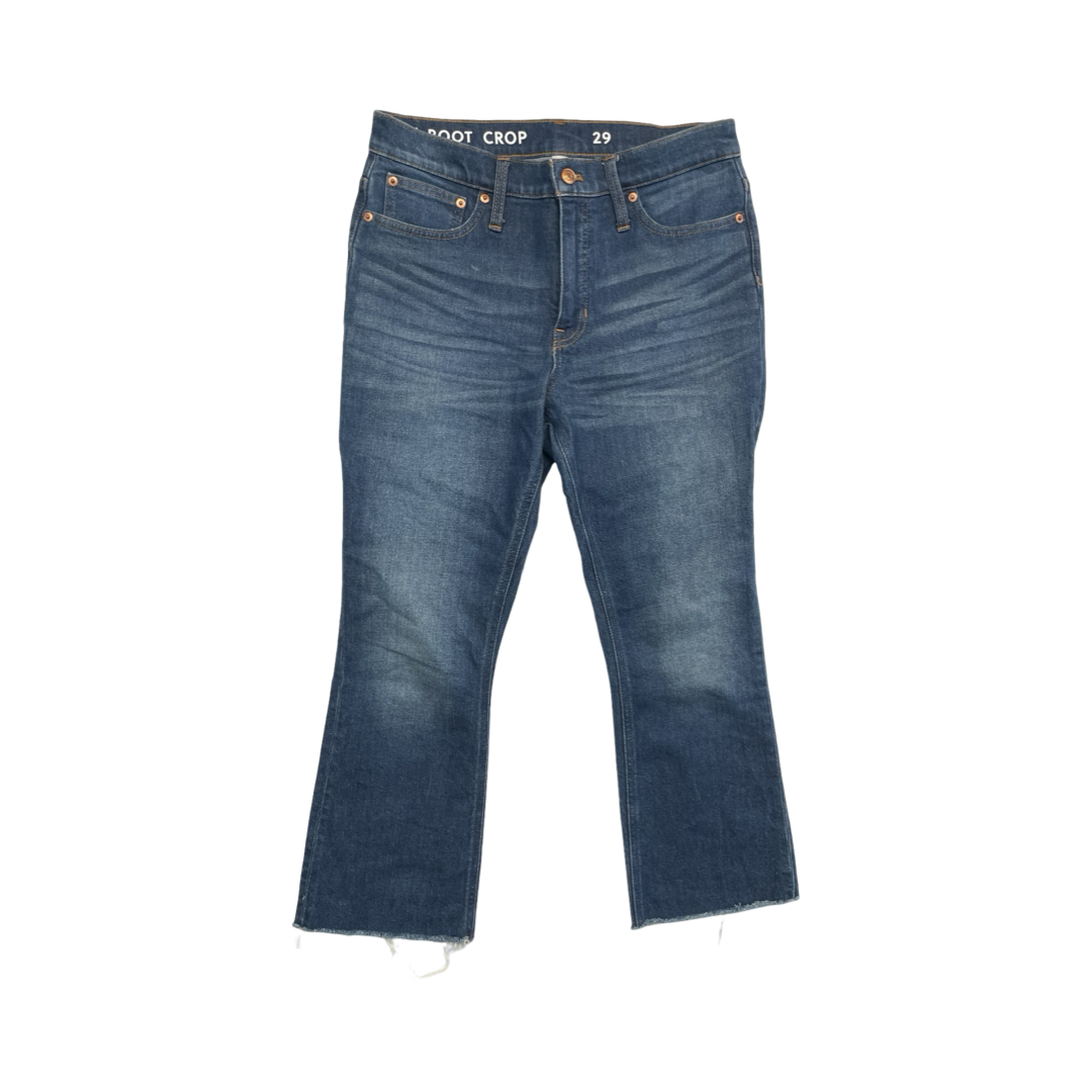 Jeans Cropped By J. Crew In Blue, Size:8