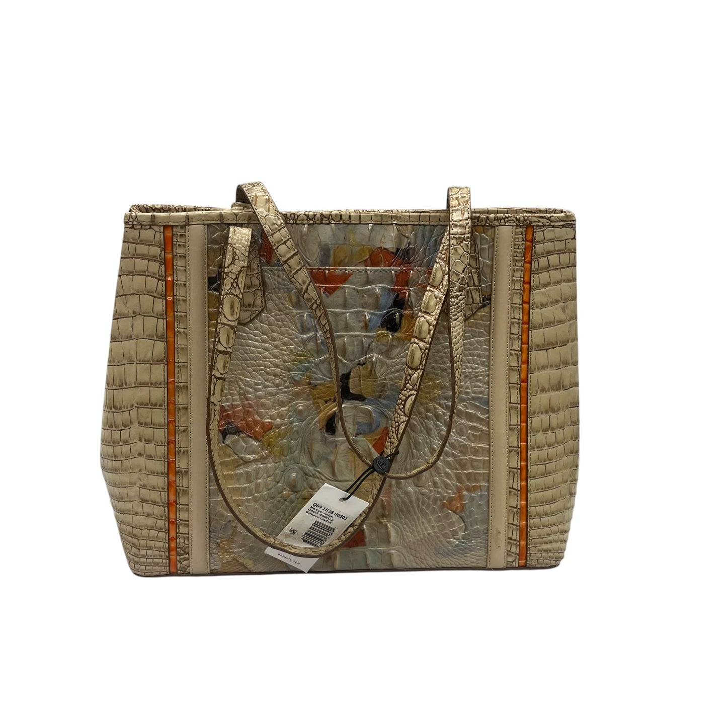 Handbag Designer By Brahmin In Tan, Size:Medium