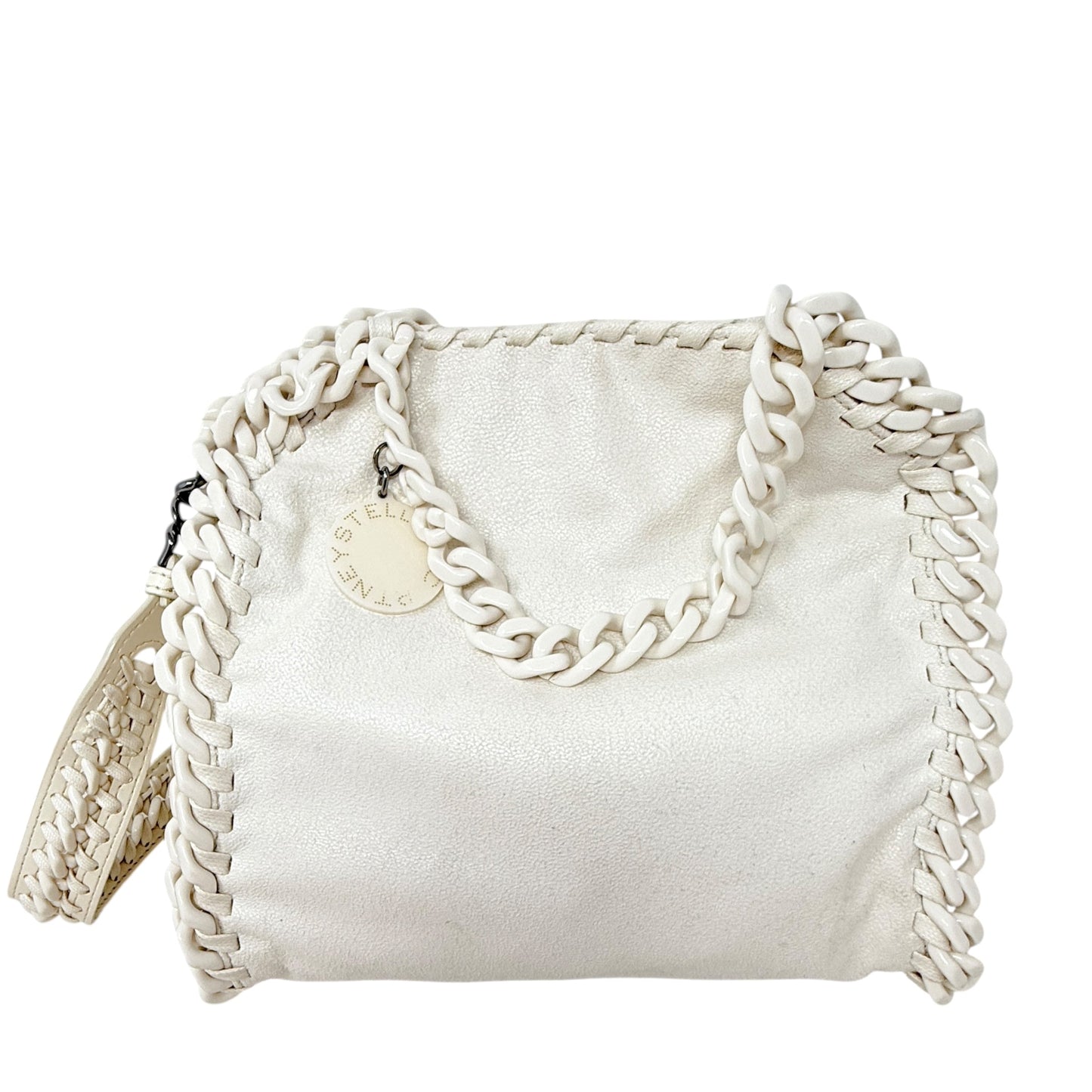 Falabella Candy Mini Shaggy Deer Vegan Leather Tote Luxury Designer By Stella Mccartney, Size: Medium