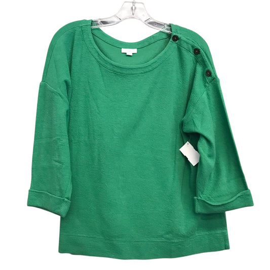 Top 3/4 Sleeve By J. Jill In Green, Size:Xlp