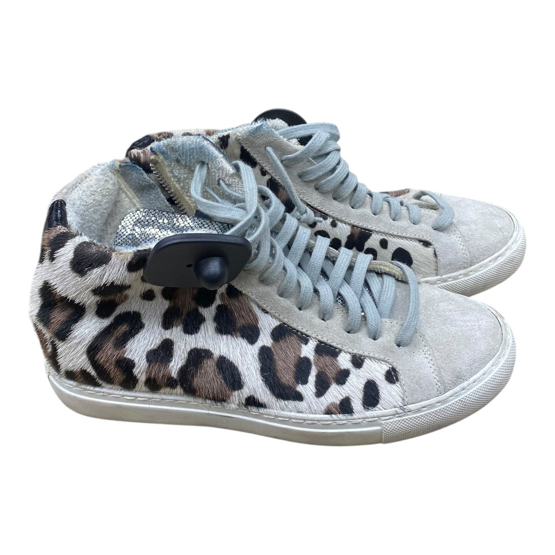 Boots Ankle Flats By P448 In Animal Print, Size:7