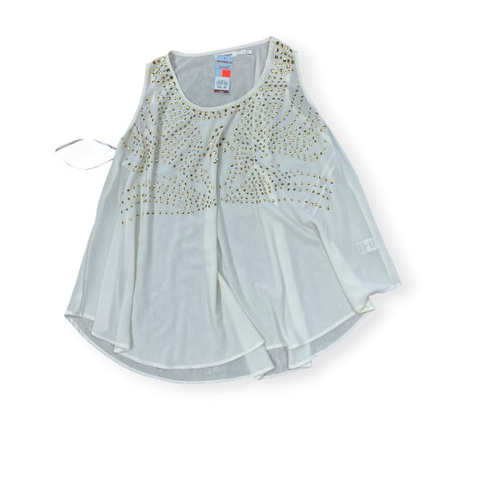 Top Sleeveless By Blu Pepper In Cream, Size:L