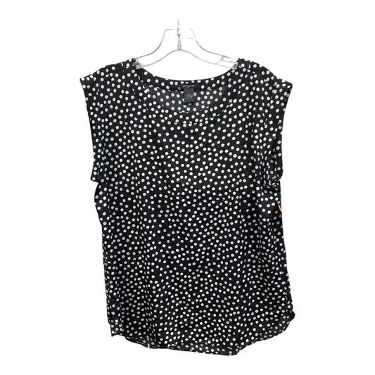 Top Ss By Ann Taylor In Black & White, Size:M