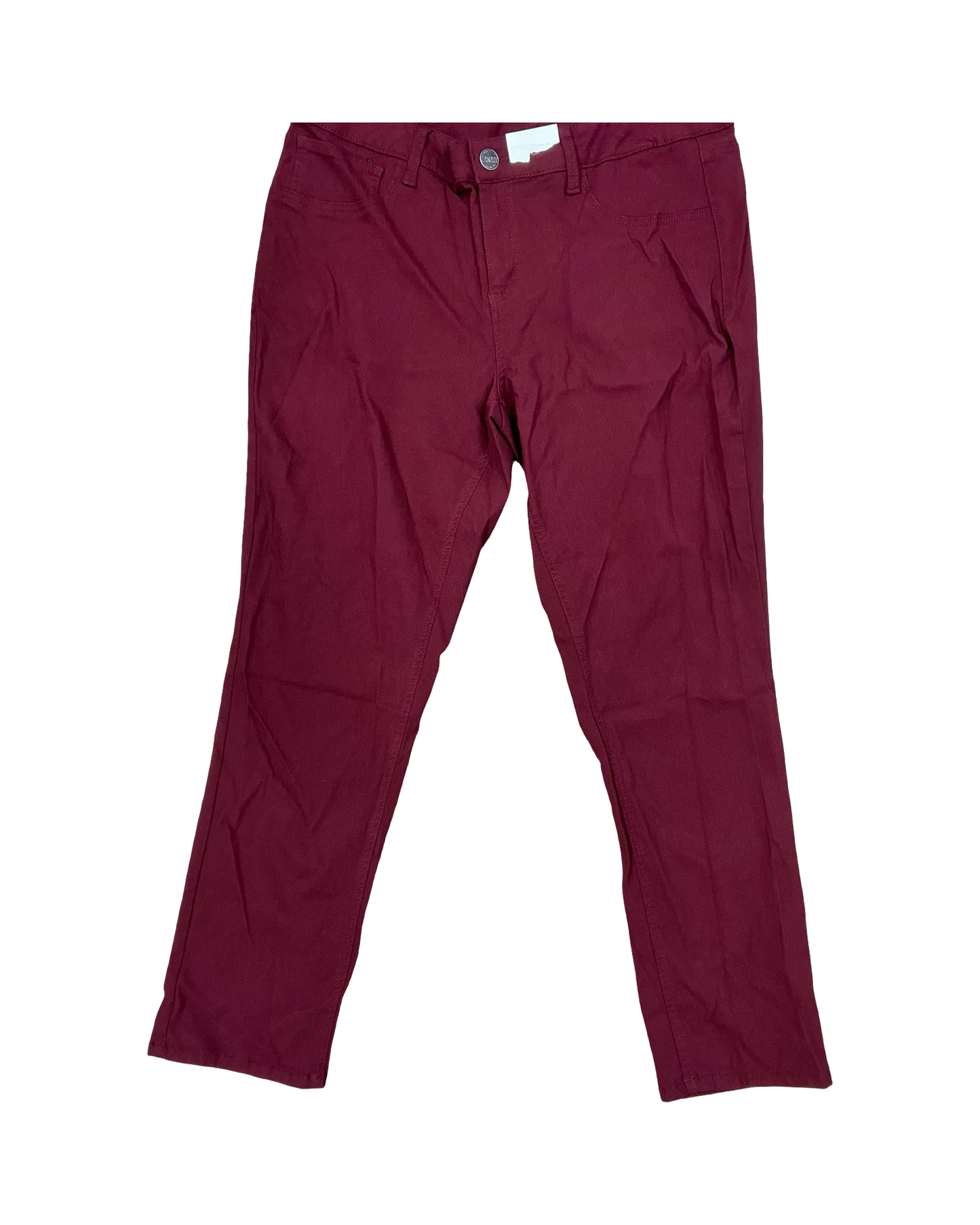 Jeans Straight By Clothes Mentor In Maroon, Size:20