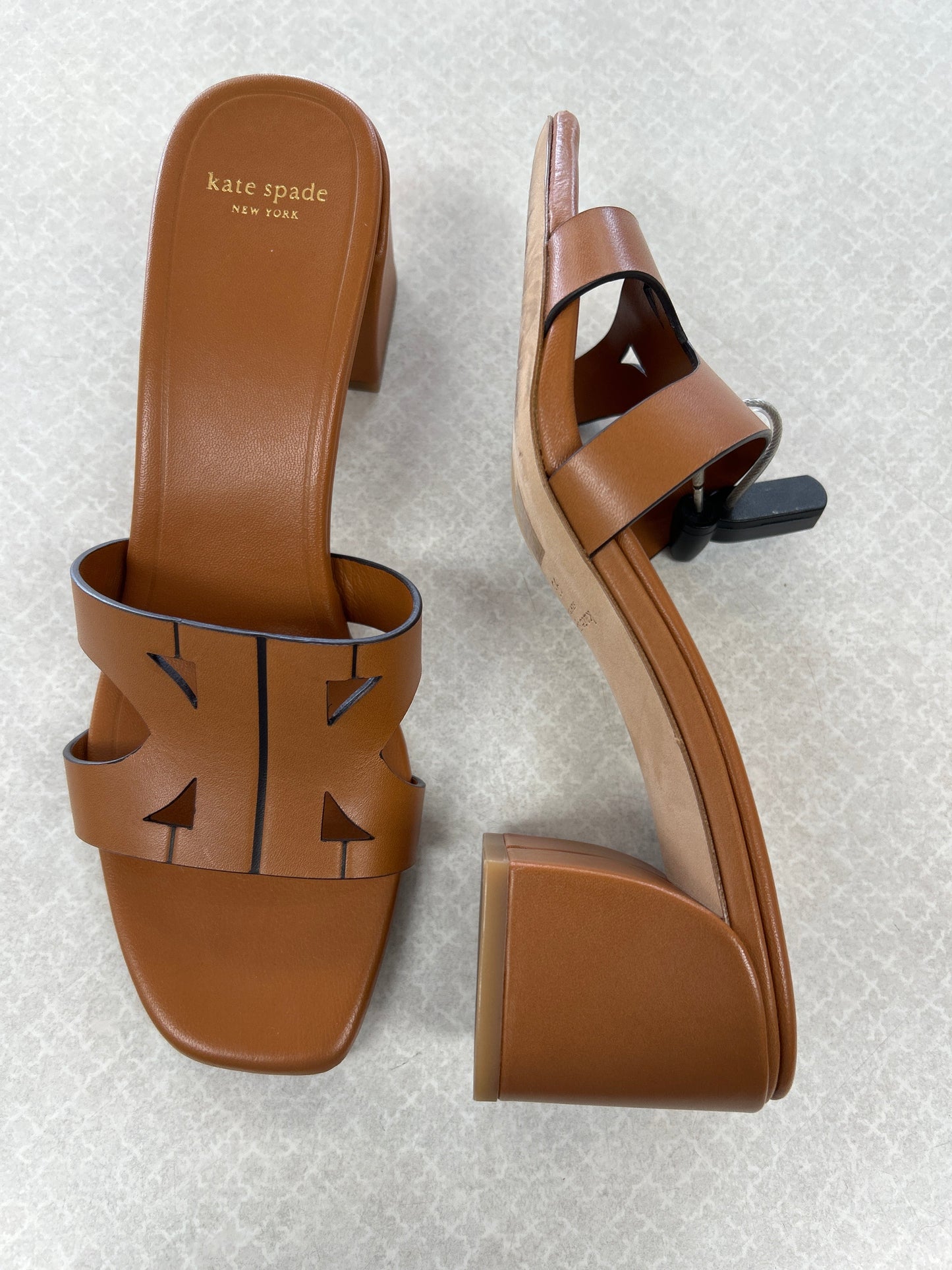 Sandals Designer By Kate Spade In Tan, Size:9