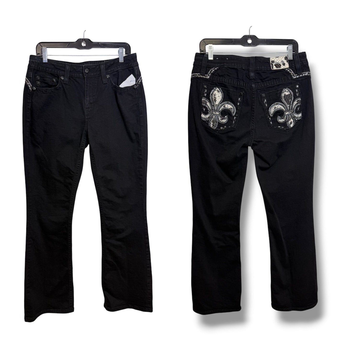 Jeans Flared By Miss Me In Black, Size: 10
