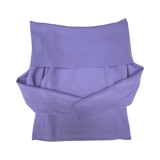 Sweater By Ann Taylor In Purple, Size:S