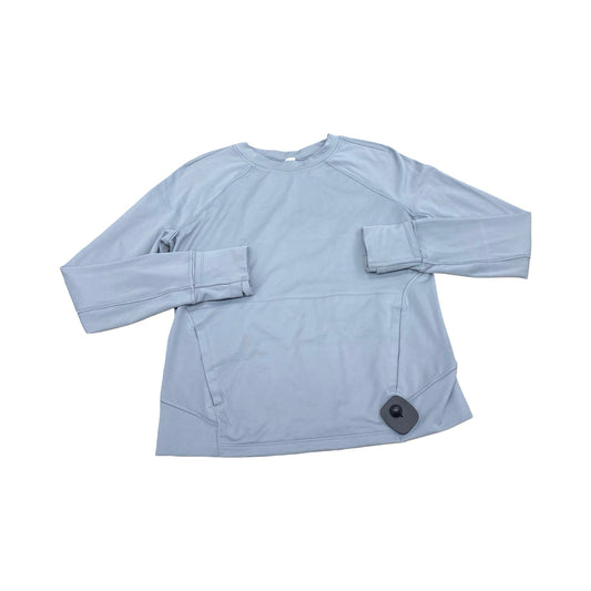Athletic Top Ls Crewneck By Lululemon In Grey, Size:4