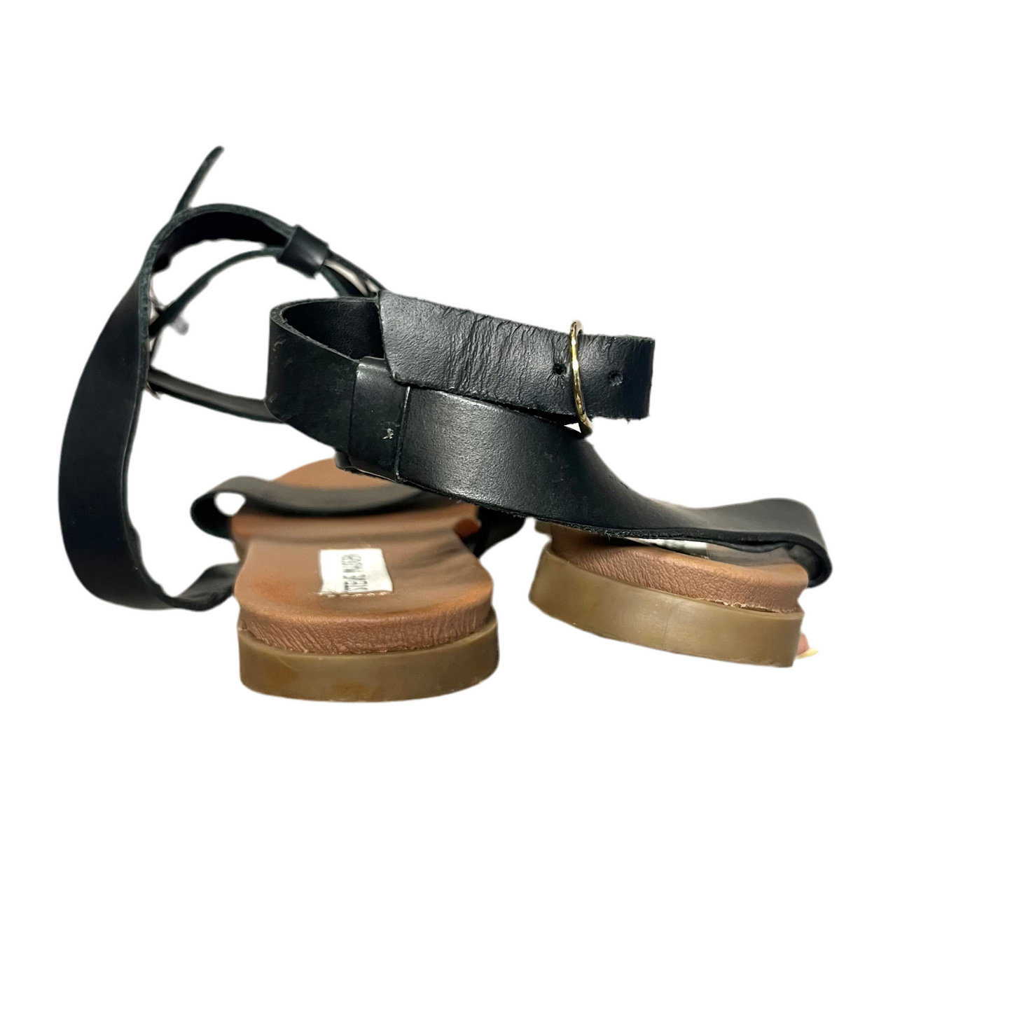 Sandals Flats By Steve Madden In Black & Brown, Size: 8.5