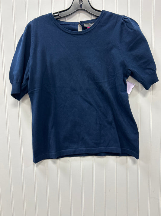 Top Ss By Vince Camuto In Navy, Size:L