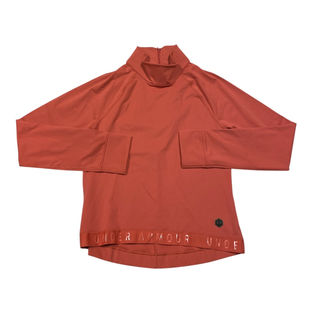 Athletic Top Ls Collar By Under Armour In Peach, Size:Xs
