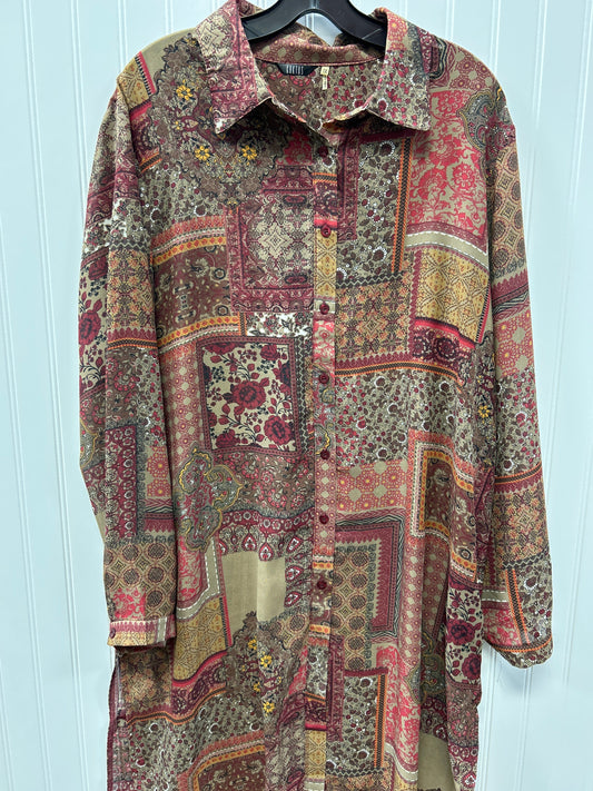 Dress Casual Maxi By Kaktus In Brown, Size:1X