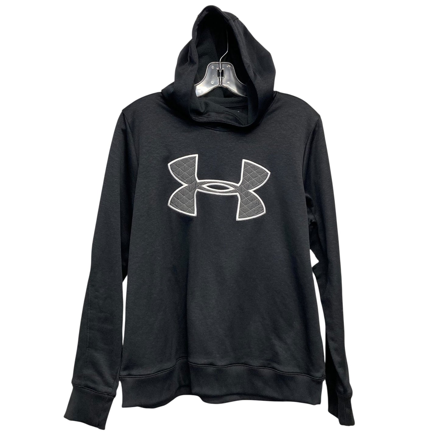 Athletic Sweatshirt Hoodie By Under Armour In Black, Size:M