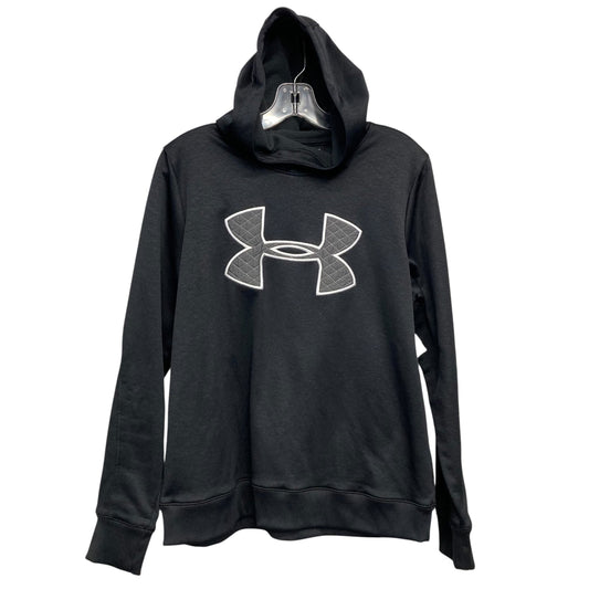 Athletic Sweatshirt Hoodie By Under Armour In Black, Size:M