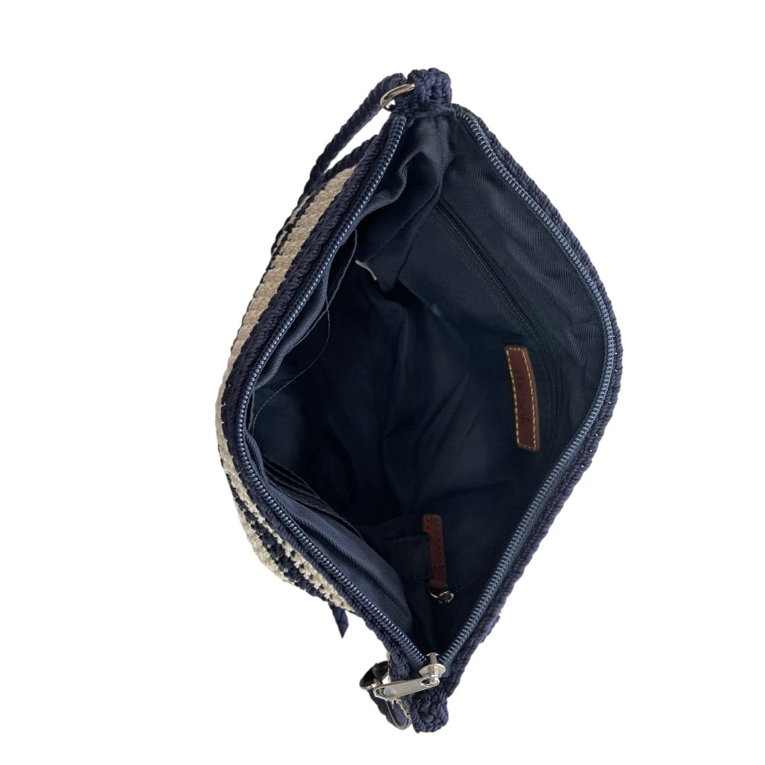 Handbag By The Sak In Blue & Cream, Size:Small