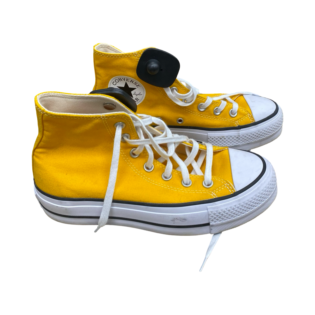 Shoes Sneakers By Converse In Yellow, Size:6.5
