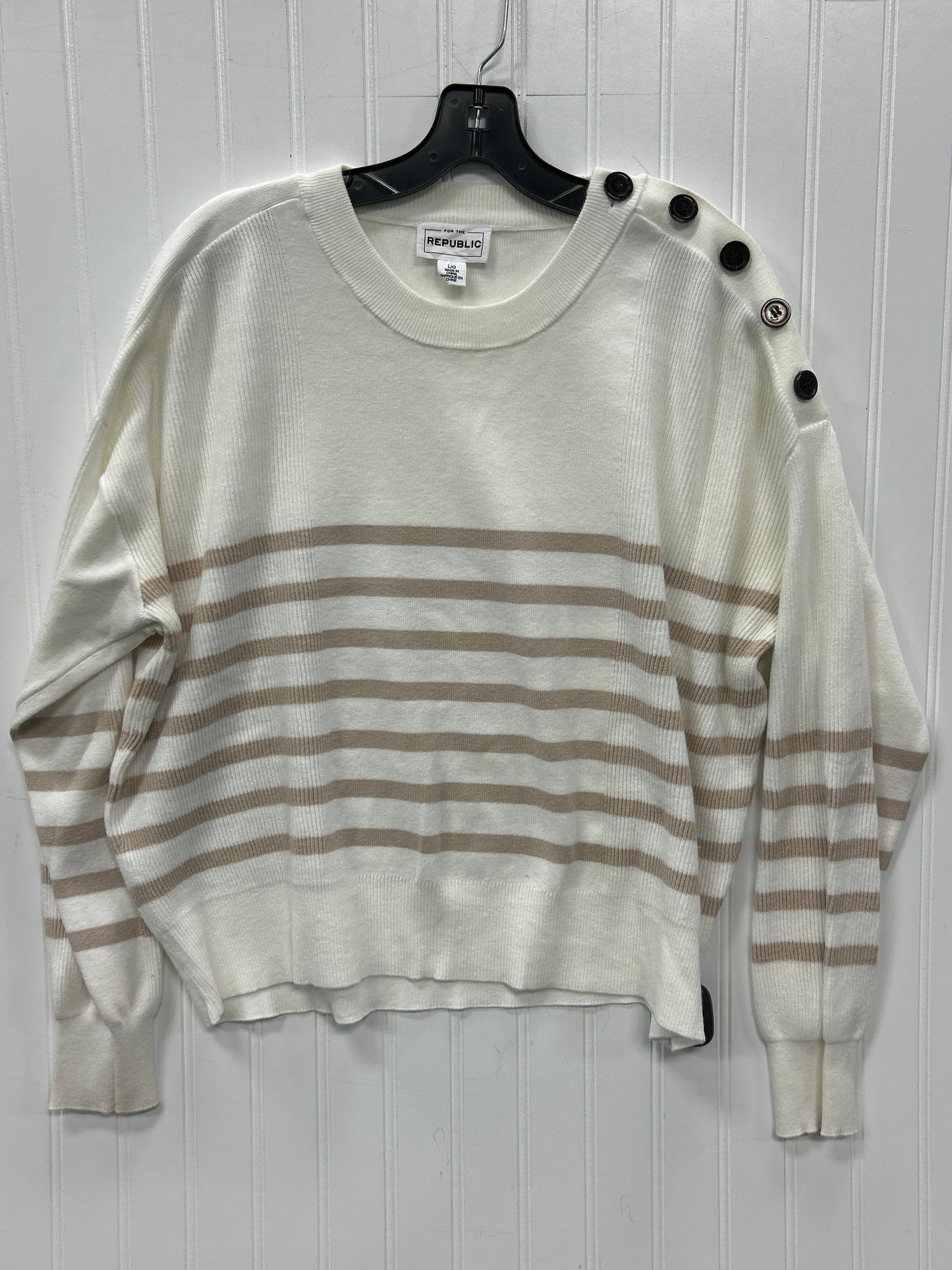 Top Ls By For The Republic In Cream, Size:L