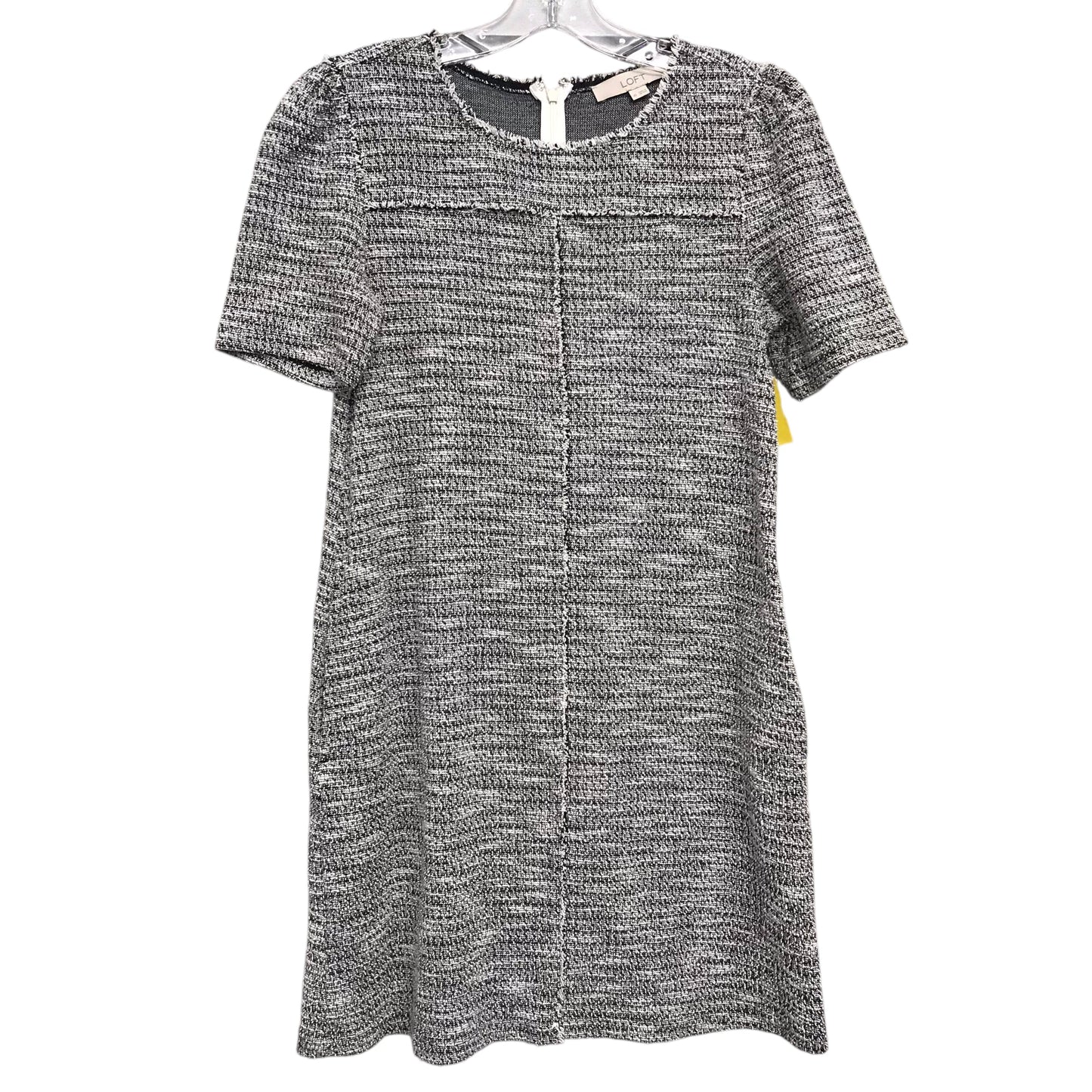 Dress Work By Loft In Black & White, Size:Xs