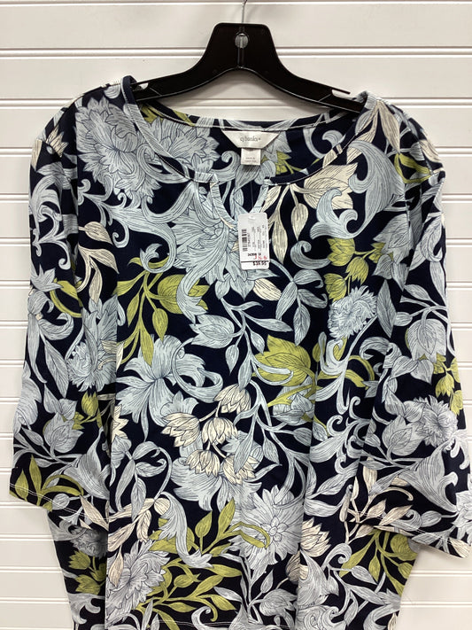 Top Ls By Cj Banks In Blue, Size:3X