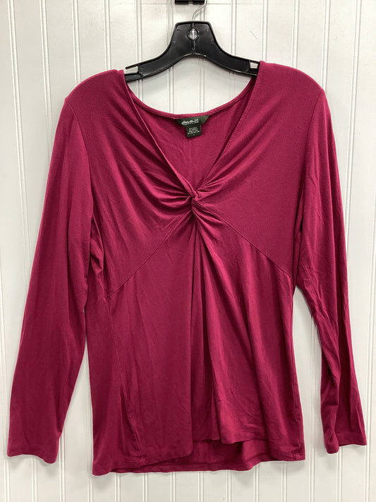 Top Ls By Eddie Bauer In Pink, Size:L
