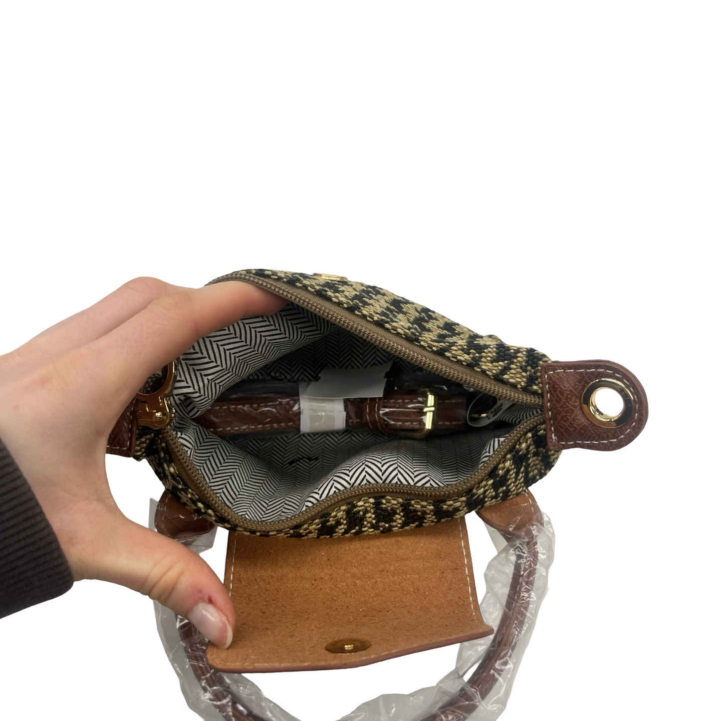 Handbag By Alba In Brown, Size:Small