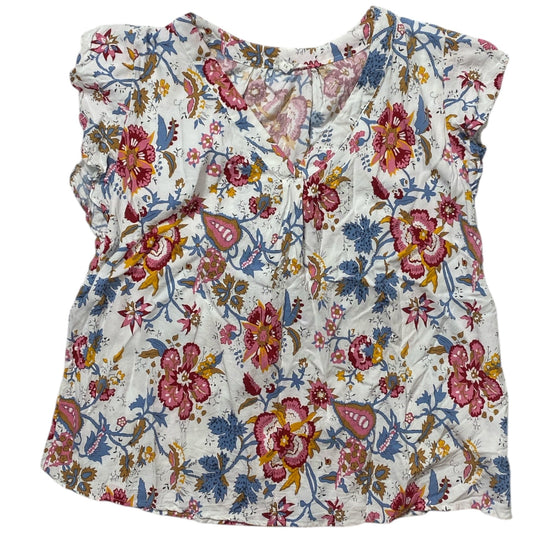 Top Sleeveless By Nicole Miller In Floral Print, Size:1X