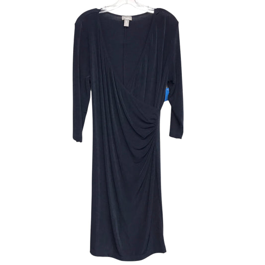 Dress Casual Maxi By Chicos In Navy, Size:L