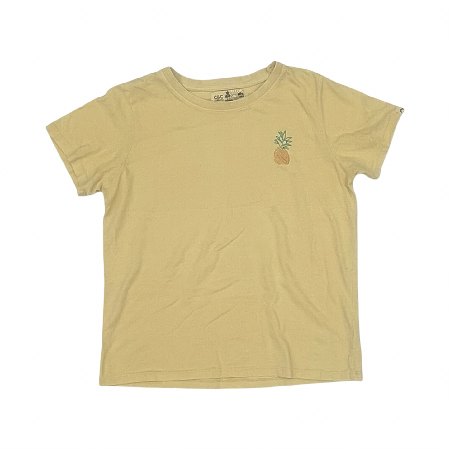 Top Ss By C And C In Yellow, Size:L