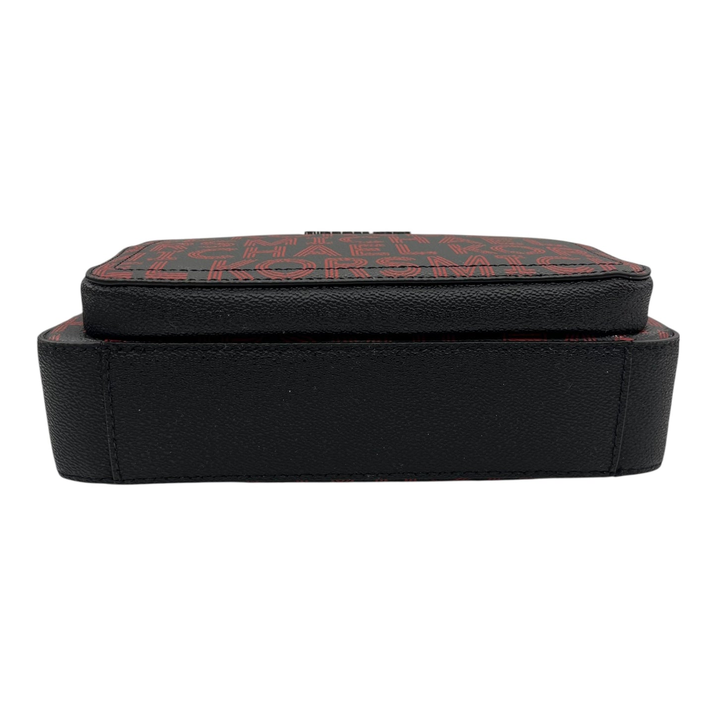 Crossbody Designer By Michael Kors In Black & Red, Size:Medium