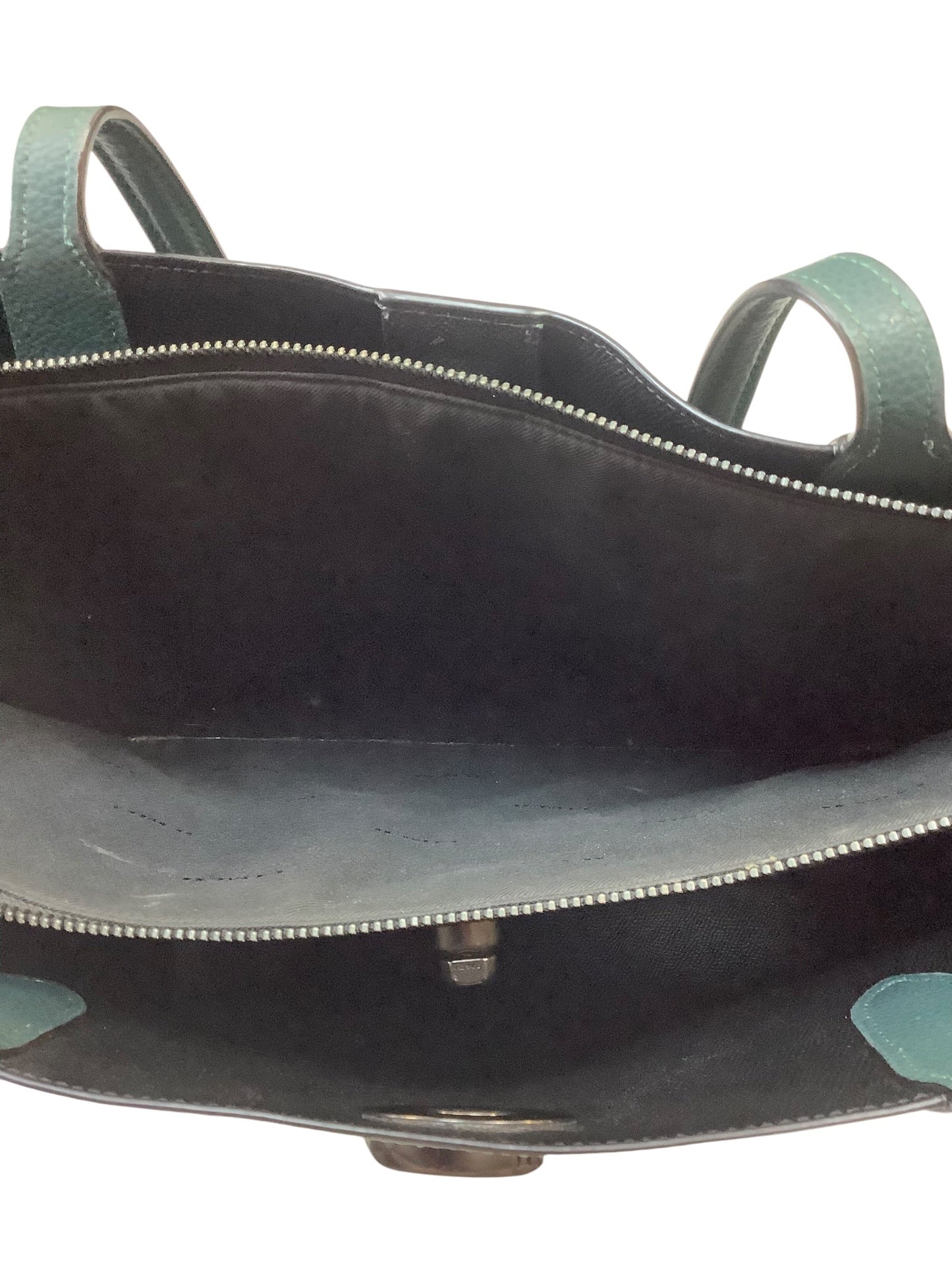 Handbag Designer By Coach In Green, Size:Large