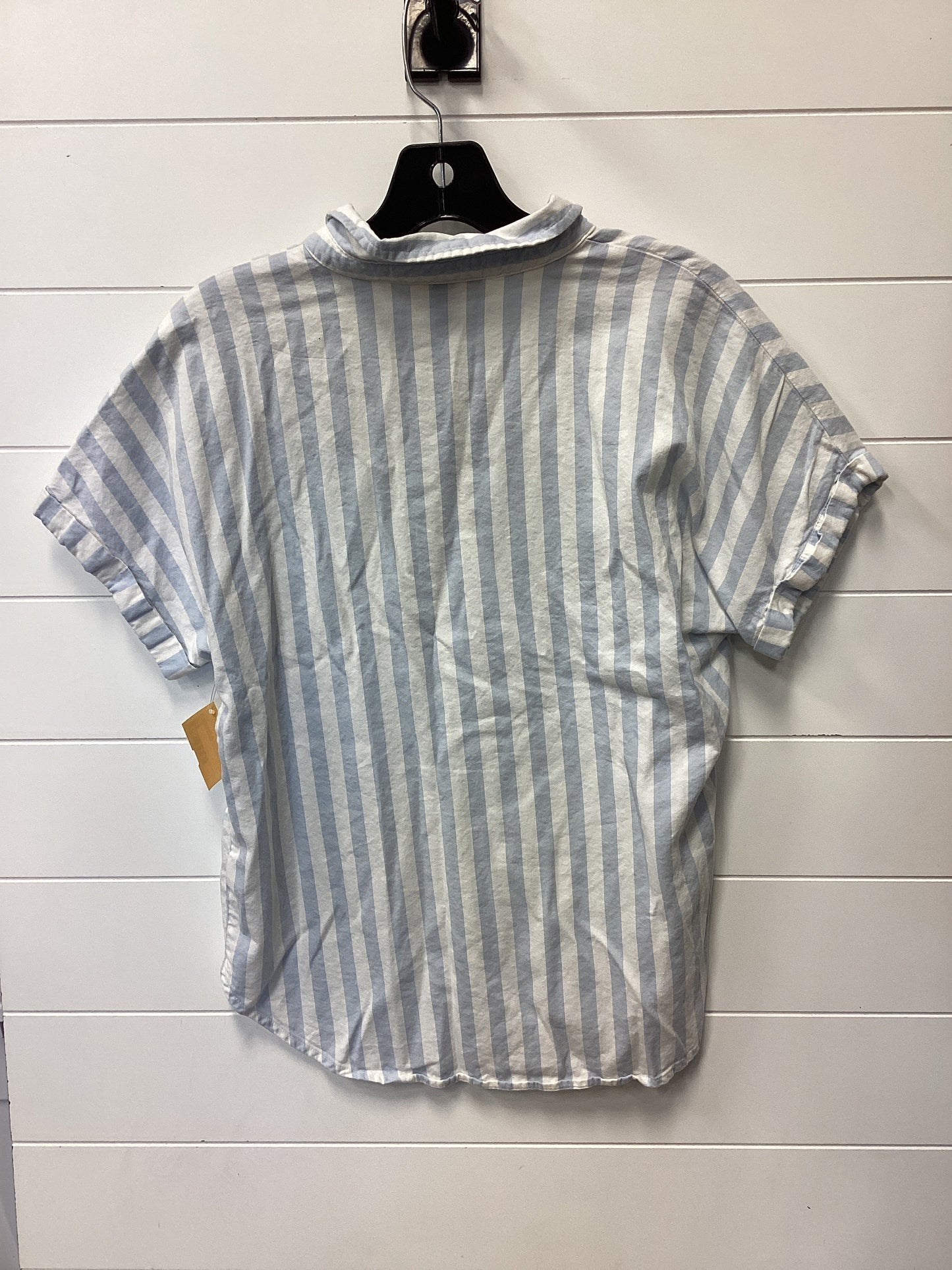 Blouse Ss By Universal Thread In Blue & White, Size:S