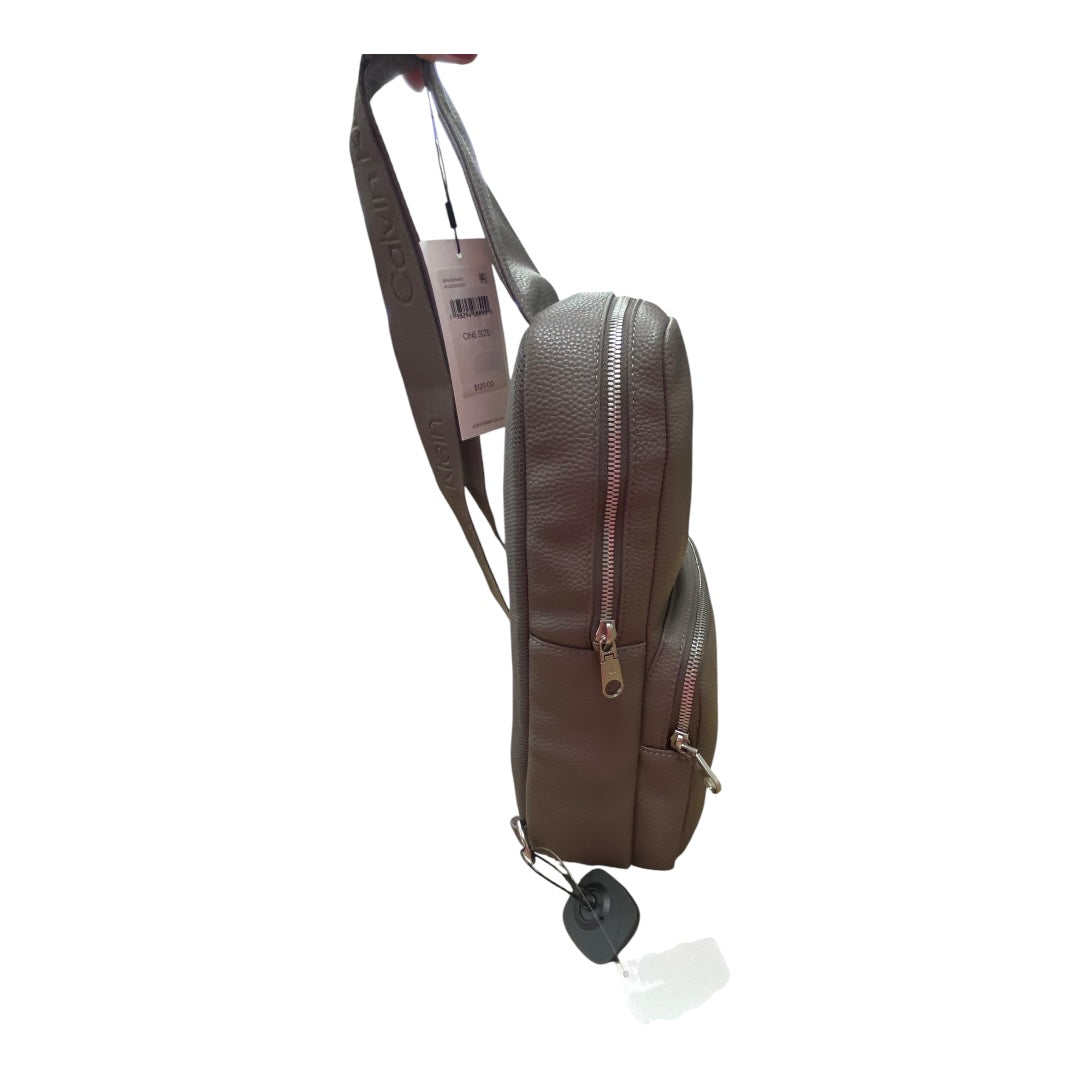 Backpack By Calvin Klein In Taupe, Size:Medium