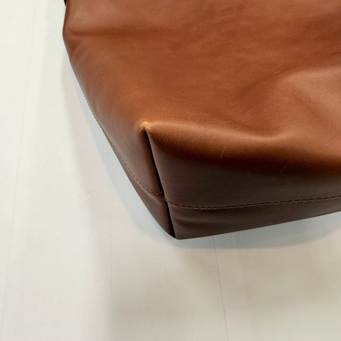 Handbag Leather By Madewell, Size: Medium