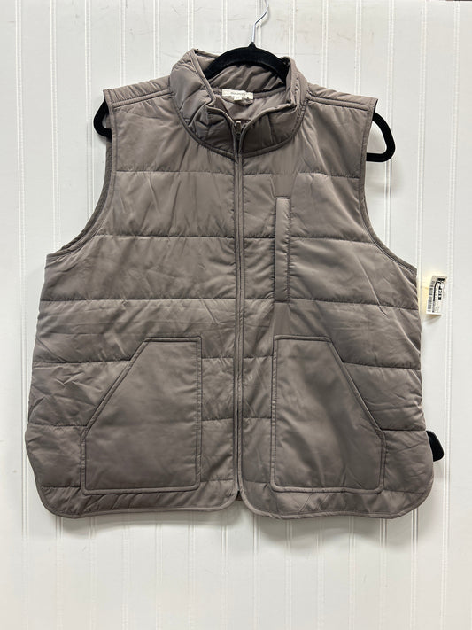 Vest Puffer & Quilted By Maurices In Taupe, Size:Xl