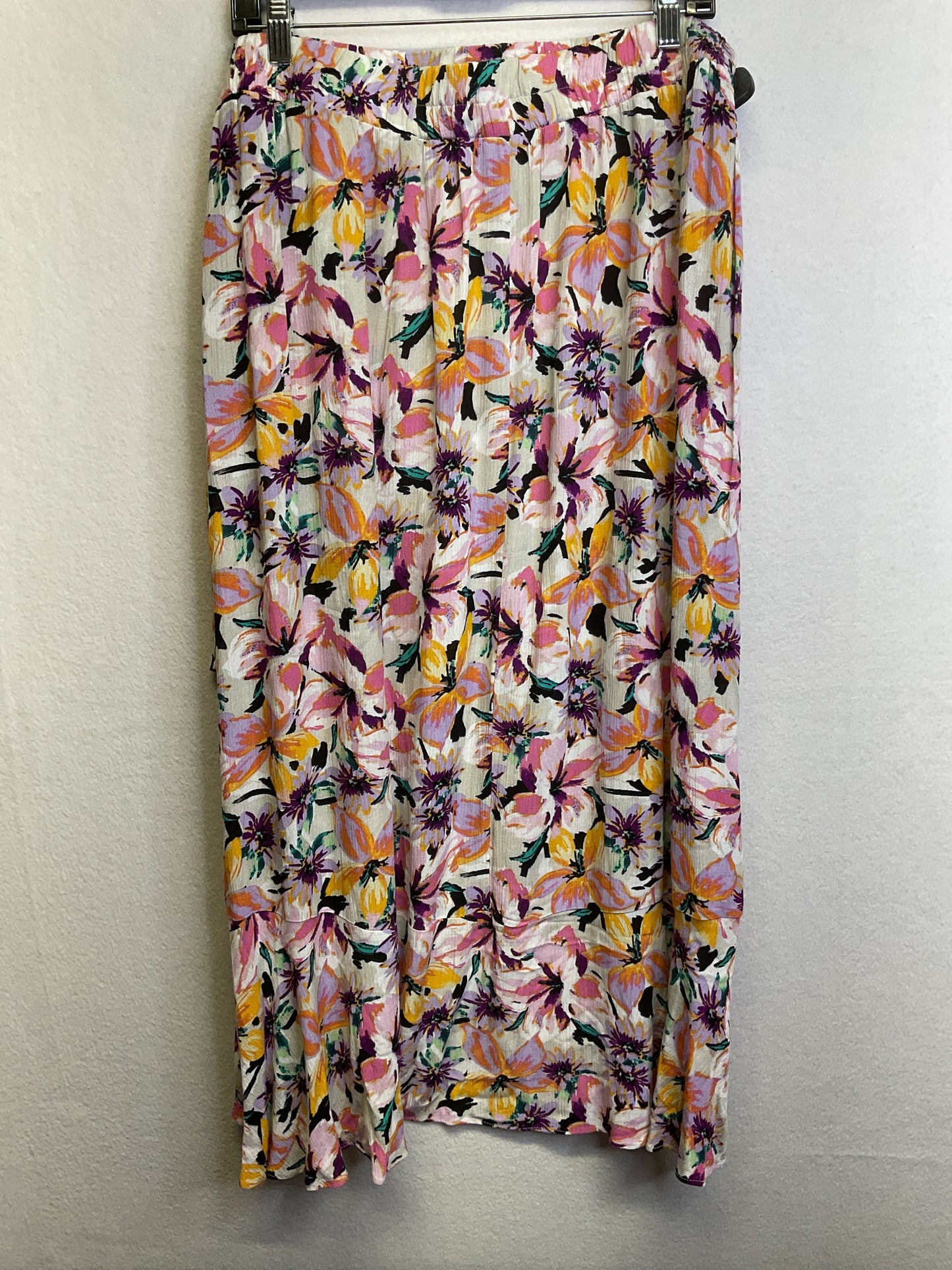 Skirt Midi By In Studio In Floral Print, Size:1X