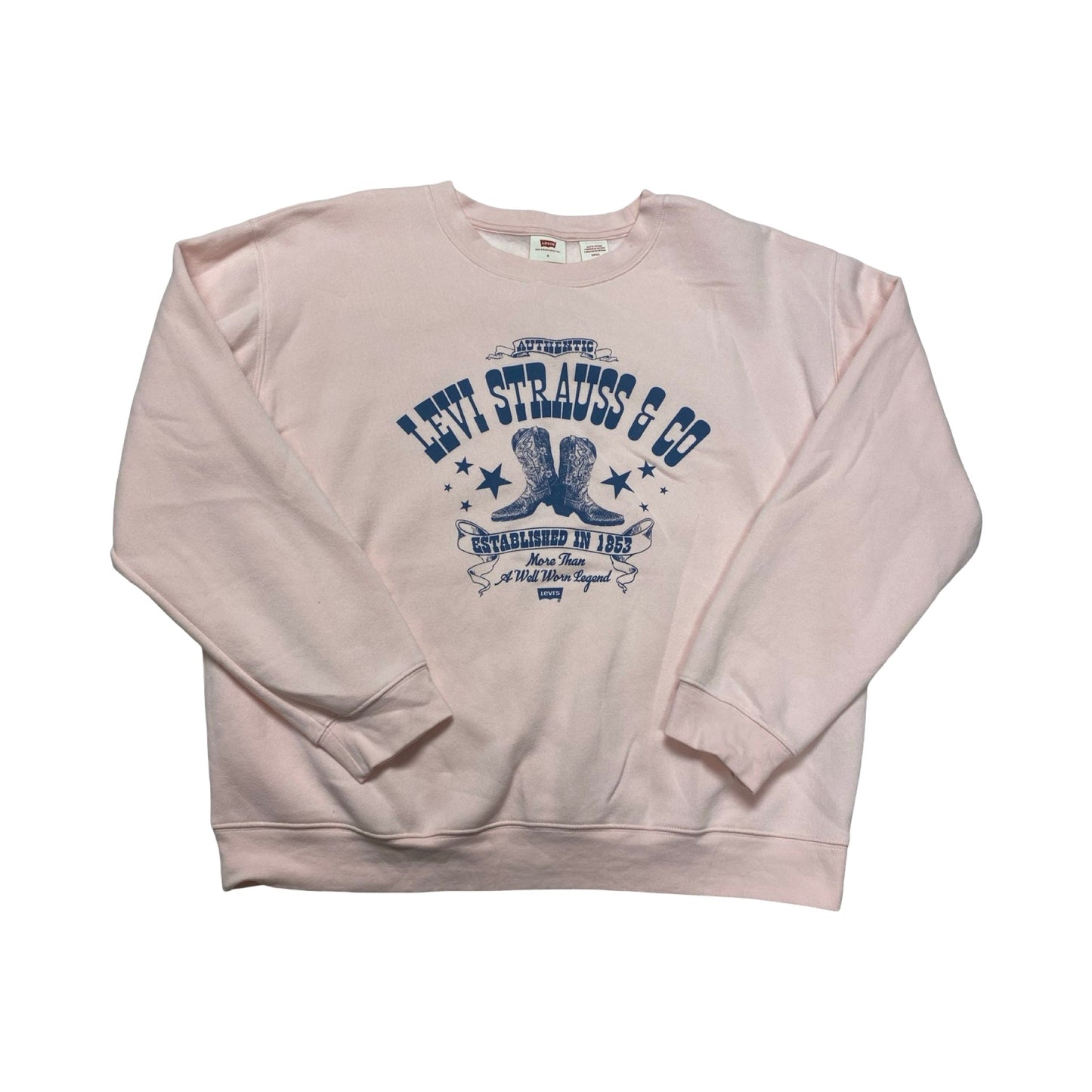 Sweatshirt Crewneck By Levis In Pink, Size:S