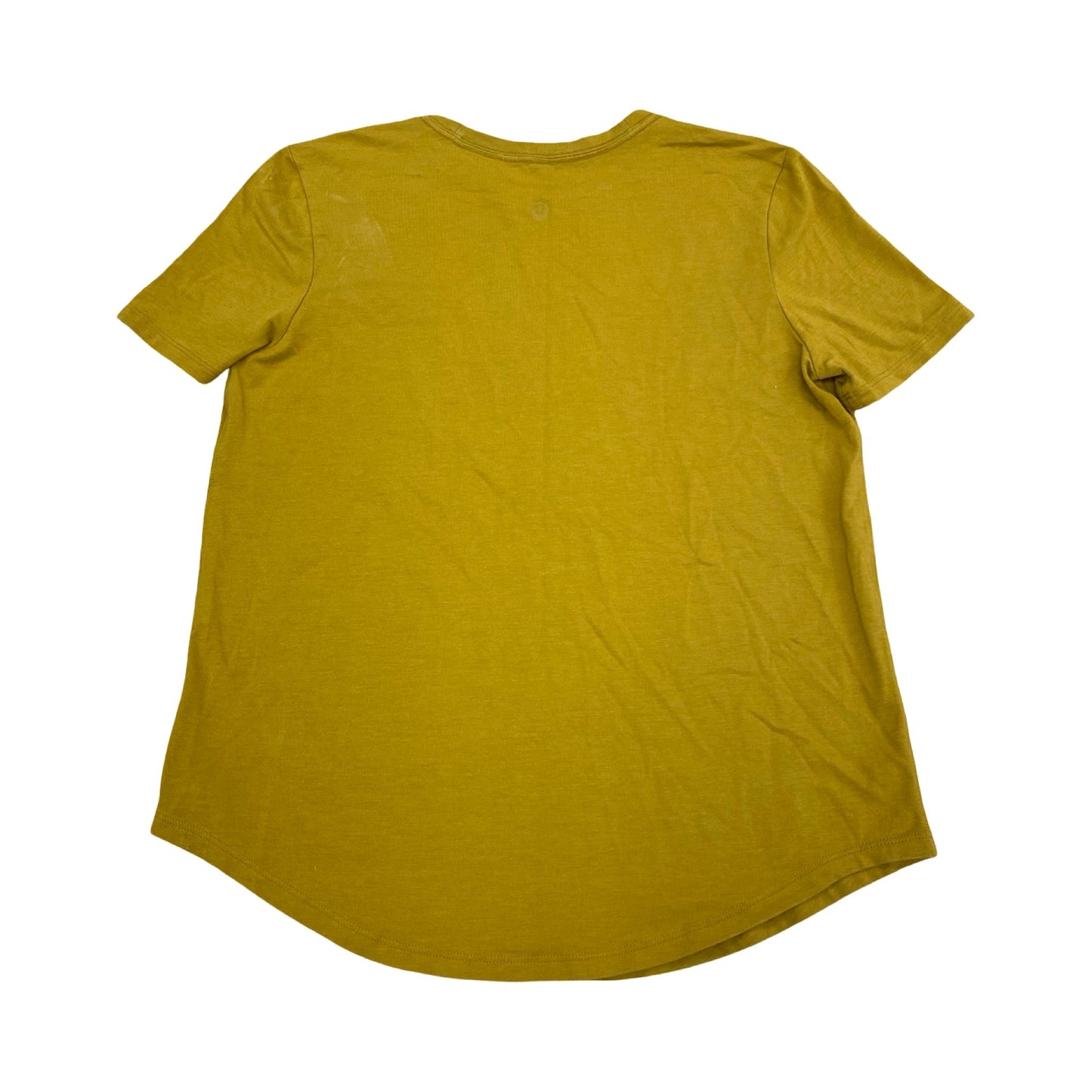 Athletic Top Ss By Lululemon In Gold, Size:M