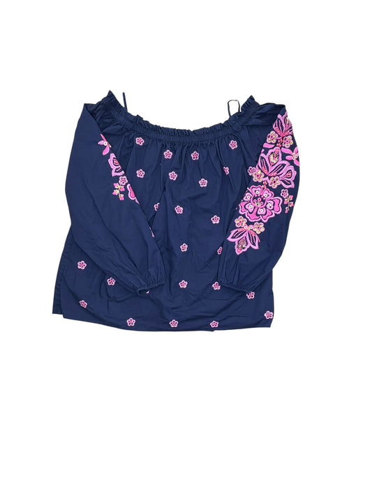 Blouse Designer By Lilly Pulitzer In Navy, Size:S