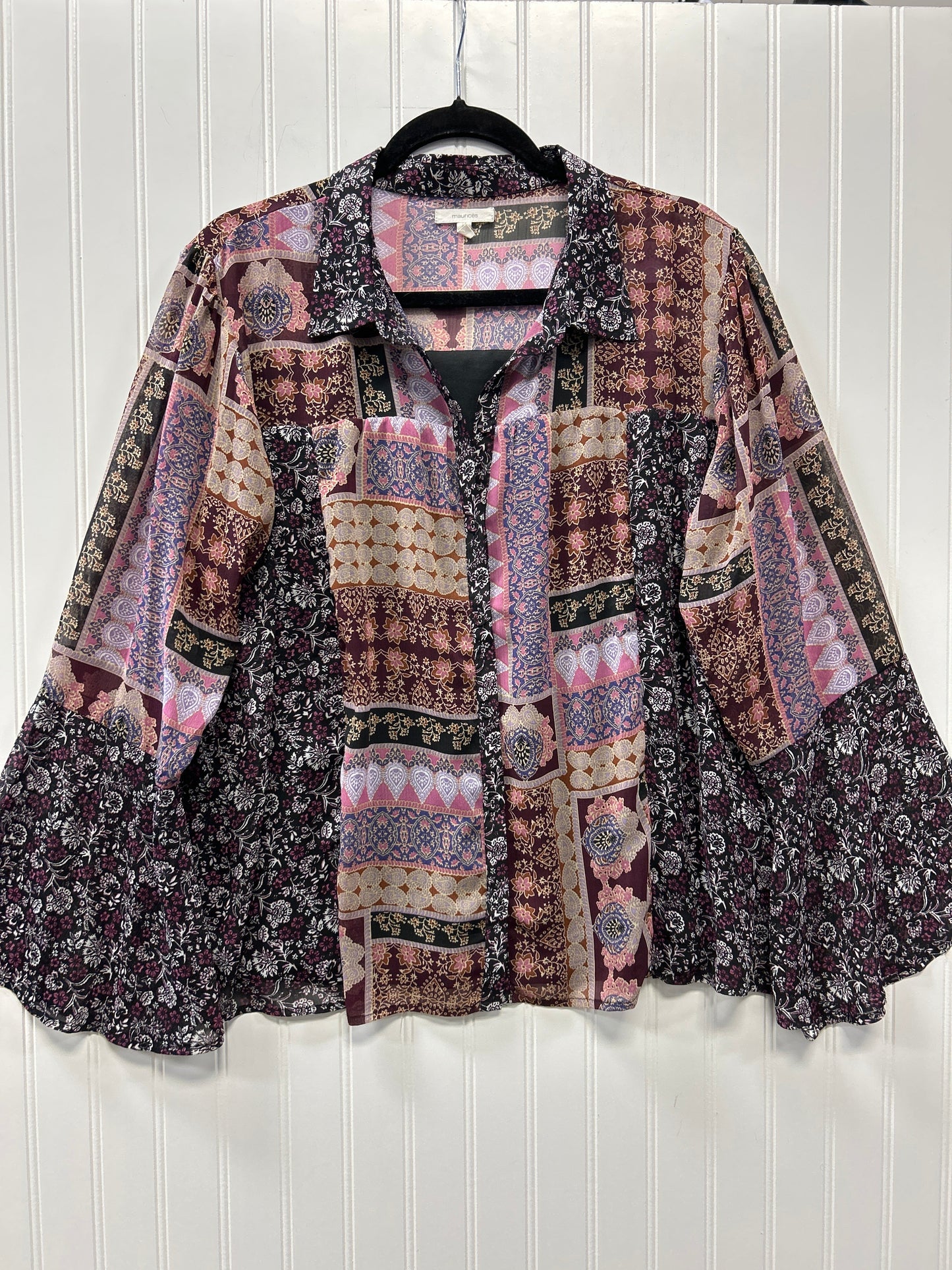 Top Ls By Maurices In Purple, Size:Xl