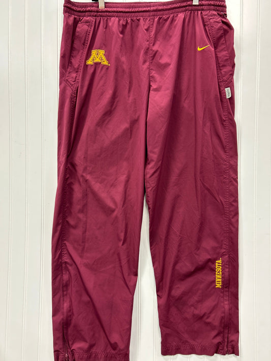 Athletic Pants By Nike Apparel In Maroon, Size:Xl