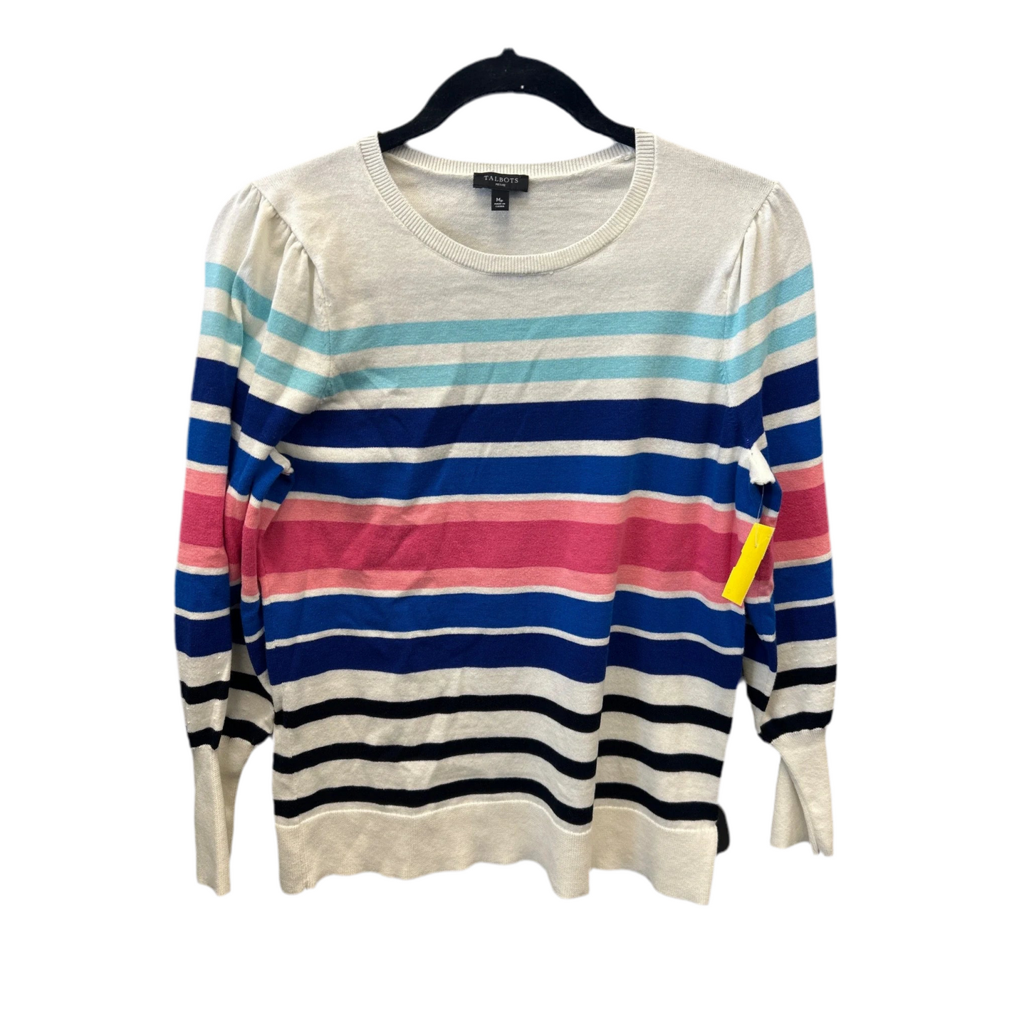 Top Long Sleeve By Talbots In Striped Pattern, Size: Mp