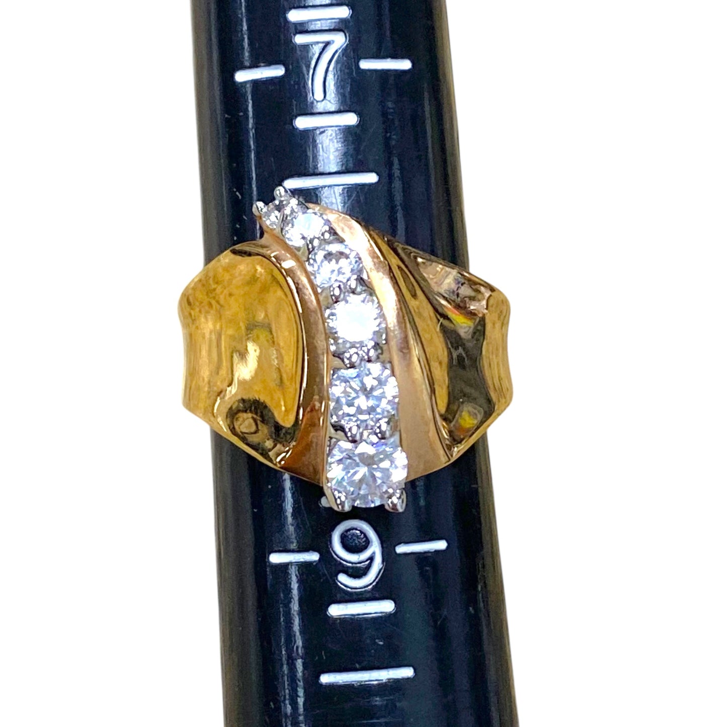 Ring Statement By Cmc In Gold, Size:8