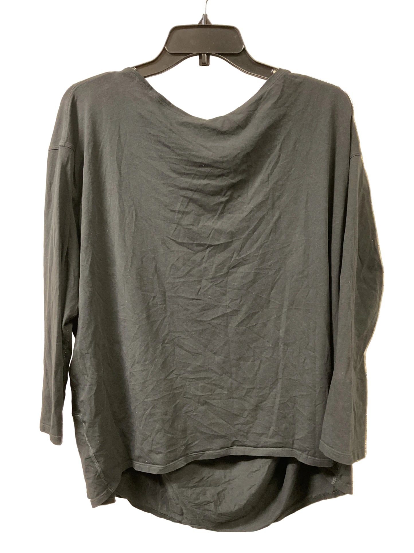 Athletic Top Ls Crewneck By Lululemon In Black, Size:18