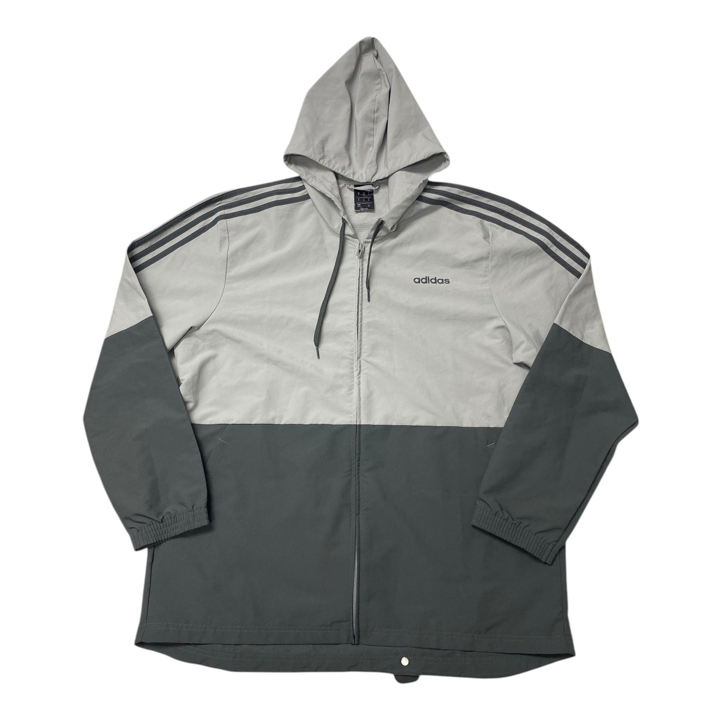 Athletic Jacket By Adidas In Grey, Size:Xl