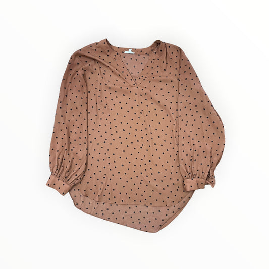 Top Ls By Maurices In Brown, Size:1X